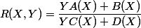 R(X,Y)=\dfrac{YA(X)+B(X)}{YC(X)+D(X)}